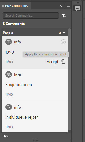 PDF comments