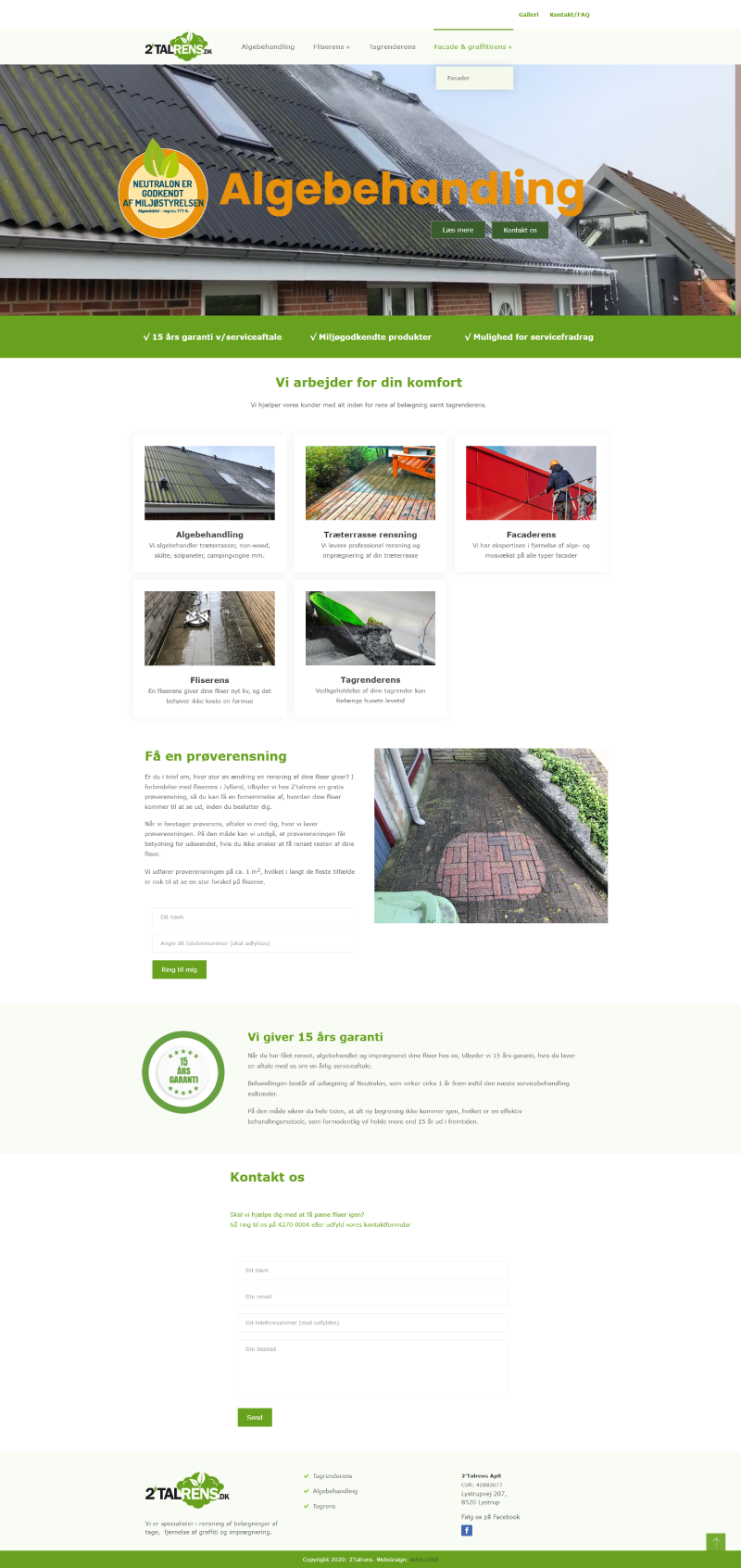 Totalrens - algebehandling