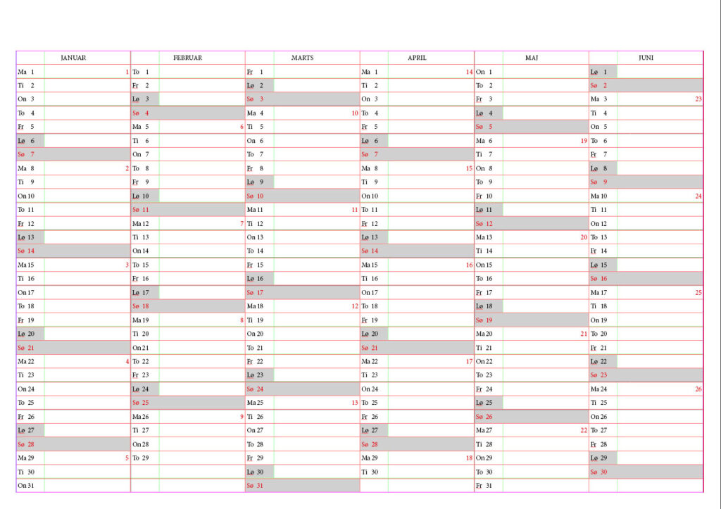 Kalender skript